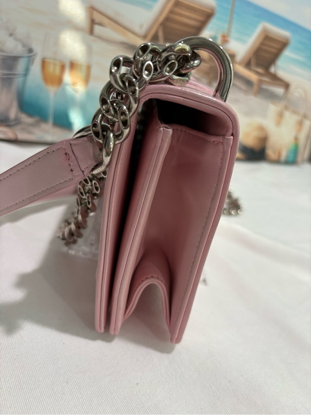 Authentic Christian Dior Diorama Pink Shoulder Bag w/ Certificate - Picture 7 of 15